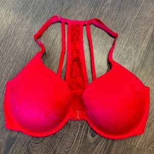 VS PINK ❤️ Red Racerback/Front-Close Lace Bra ❤️
